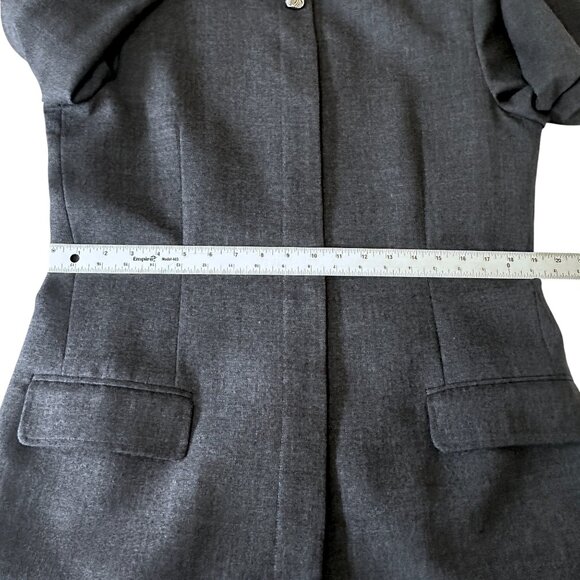 Vintage Talbots Pure Wool Hidden Button Front Blazer Jacket Size 14 Office Siren - Picture 10 of 12